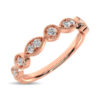 Thumbnail for 14K Rose Gold 1/8 Ct.Tw.Diamond Stackable Band