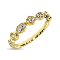 Thumbnail for 14K Yellow Gold 1/8 Ct.Tw.Diamond Stackable Band