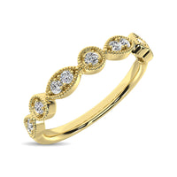 Thumbnail for 14K Yellow Gold 1/8 Ct.Tw.Diamond Stackable Band