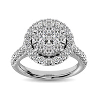 Thumbnail for 14K White Gold 1/2 Ctw Invisible Diamond Fashion Ring