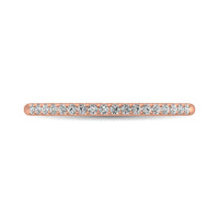 Thumbnail for 10K Rose Gold 1/10 Ctw Diamond Wedding Ring