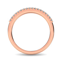 Thumbnail for 10K Rose Gold 1/10 Ctw Diamond Wedding Ring