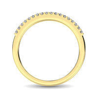 Thumbnail for 10K Yellow Gold 1/10 Ctw Diamond Wedding Ring