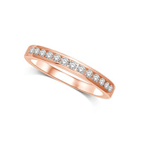 Thumbnail for 14K Rose Gold 1/5 Ctw Diamond Machine Band