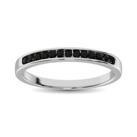Thumbnail for 14K White Gold 1/6 Ctw Black Diamond Machine Band