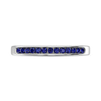 Thumbnail for 14K White Gold 1/4 Ctw Blue Sapphire Machine Band