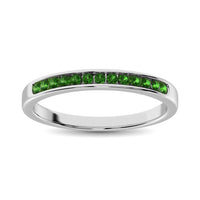 Thumbnail for 14K White Gold 1/5 Ctw Tsavorite Machine Band