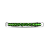 Thumbnail for 14K White Gold 1/5 Ctw Tsavorite Machine Band