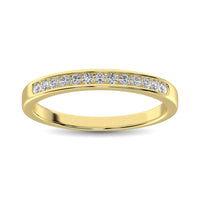 Thumbnail for 14K Yellow Gold 1/5 Ctw Diamond Channel Set Machine Band