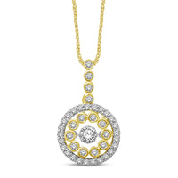 Thumbnail for 10K Yellow Gold 1/2 Ctw Diamond Fashion Pendant