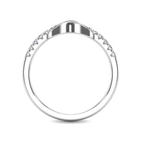 Thumbnail for 10K White Gold 1/4 Ctw Diamond Infinity Ring