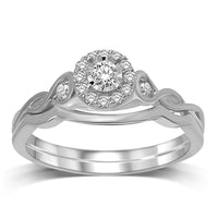 Thumbnail for 10K White Gold 1/5 Ctw Diamond Bridal Ring