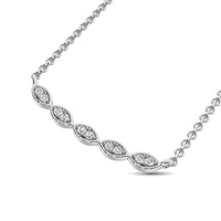 Thumbnail for 10K White Gold 1/10 Ctw Diamond Fashion Necklace