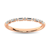 Thumbnail for 14K Rose Gold 1/10 Ctw Diamond Stackable Ring