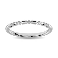 Thumbnail for 14K White Gold 1/10 Ctw Diamond Stackable Ring