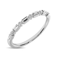 Thumbnail for 14K White Gold 1/10 Ctw Diamond Stackable Ring
