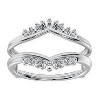 Thumbnail for 10K White Gold 1/3 Ct.Tw. Diamond Guard Ring
