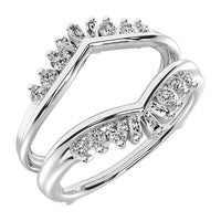 Thumbnail for 10K White Gold 1/3 Ct.Tw. Diamond Guard Ring