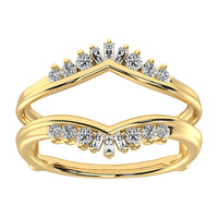Thumbnail for 10K Yellow Gold 1/3 Ct.Tw. Diamond Guard Ring