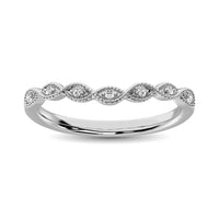Thumbnail for 10K White Gold 1/20 Ctw Diamond Stackable Ring