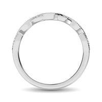Thumbnail for 10K White Gold 1/20 Ctw Diamond Stackable Ring