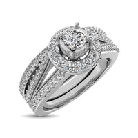 Thumbnail for 10K White Gold 3/4 Ctw Diamond Bridal Ring