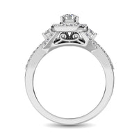 Thumbnail for 10K White Gold 3/4 Ctw Diamond Bridal Ring