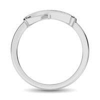 Thumbnail for 10K White Gold 1/20 Ctw Diamond Infinity Ring