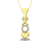 Thumbnail for 10K Yellow Gold Diamond Accent Fashion Pendant