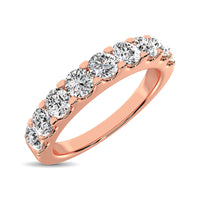 Thumbnail for 14K Rose Gold Diamond 2/5 Ct.Tw. 9 Stone Anniversary Band