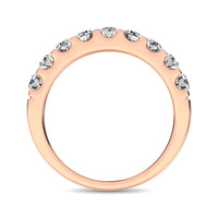 Thumbnail for 14K Rose Gold Diamond 1 Ct.Tw. 9 Stone Anniversary Band