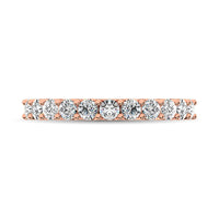 Thumbnail for 14K Rose Gold Diamond 3/4 Ct.Tw. 9 Stone Anniversary Band