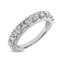 Thumbnail for 14K White Gold Diamond 2/5 Ct.Tw. 9 Stone Anniversary Band