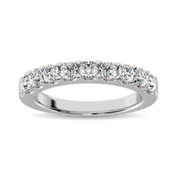 Thumbnail for 14K White Gold Diamond 3/4 Ct.Tw. 9 Stone Anniversary Band