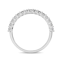 Thumbnail for 14K White Gold Diamond 1/4 Ct.Tw. 9 Stone Anniversary Band