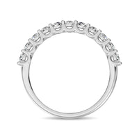 Thumbnail for 14K White Gold Diamond 1/2 Ct.Tw. 9 Stone Anniversary Band