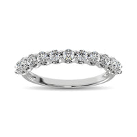 Thumbnail for 14K White Gold Diamond 5/8 Ct.Tw. 9 Stone Anniversary Band