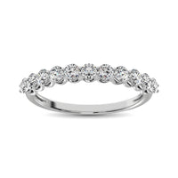 Thumbnail for 14K White Gold Diamond 3/4 Ct.Tw. 9 Stone Anniversary Band