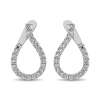 Thumbnail for 14K White Gold Diamond 4 Ct.Tw. Hoop Earrings