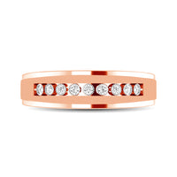 Thumbnail for 10K Rose Gold 1/20 Ct.Tw. Diamond Illusion Ladies Band