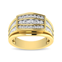 Thumbnail for 10K Yellow Gold 1 1/2 Ct.Tw. Diamond Men's Fashion Ring