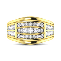 Thumbnail for 10K Yellow Gold 1 1/2 Ct.Tw. Diamond Men's Fashion Ring