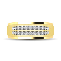 Thumbnail for 10K Yellow Gold 1/2 Ct.Tw. Diamond Men's Ring