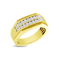 Thumbnail for 10K Yellow Gold 1/2 Ct.Tw. Diamond Men's Ring