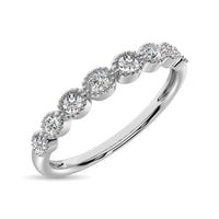 Thumbnail for 14 White Gold Diamond 1/6 ctw Bubble stackable Band