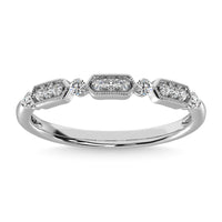 Thumbnail for 14K White Gold 1/6 Ctw Diamond Annivesary Ring