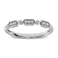 Thumbnail for 14K White Gold 1/6 Ctw Diamond Annivesary Ring