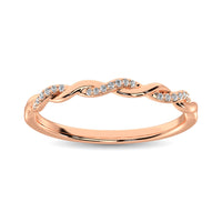 Thumbnail for 10K Rose Gold 1/20 Ctw Diamond Annivesary Band