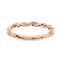 Thumbnail for 10K Rose Gold 1/20 Ctw Diamond Annivesary Band