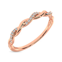 Thumbnail for 10K Rose Gold 1/20 Ctw Diamond Annivesary Band